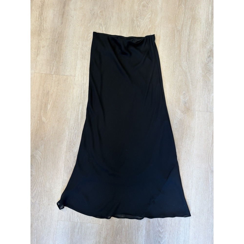 VTG Chiffon Maxi Skirt Med Sheer Fairy Grunge Whimsigoth Witchy Romantic 90s Y2K